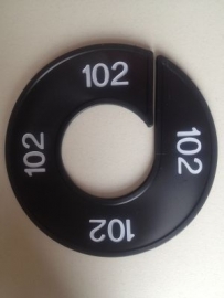 Maatring 9 cm zw/wit 102 Td05602102