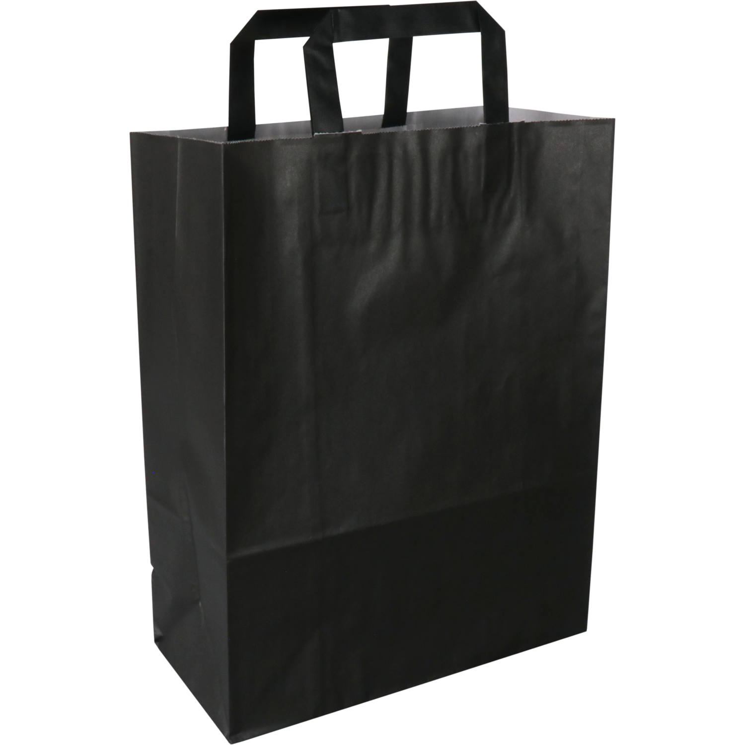 Draagtas zwart papier 26x12x35cm 250st Tpk270446