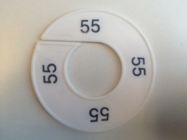 Maatring 9 cm wit/zw 55 Td05601055