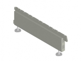 Voet 37x16cm Wit  Tm22402