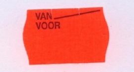 Etiket 26x16 golfrand rood permanent Van Voor Td27183097
