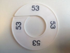 Maatring 9 cm wit/zw 53 Td05601053