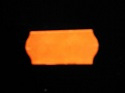 Etiket 26x12 golfrand fluor oranje permanent Td271130055