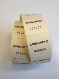 Consumptiebonnen op rol geel 500/rol Td35990023