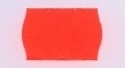 Etiket 26x16 golfrand fluor rood perm veiligheidssnit Td271830145