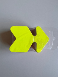 Pijl fluor geel 6x9cm 50st