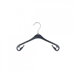 Kunststof kinder/baby hanger zwart 26cm los/per stuk NA26L