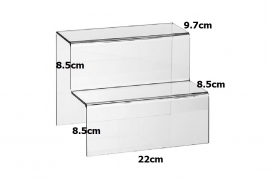 Trapstandaard 2 treden 220x90x80mm Tn2200890