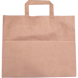 Papieren draagtas bruin 32/16x27cm 250st Tpk270777