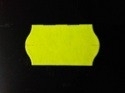Etiket 22x12 golfrand fluor geel permanent Td27093016