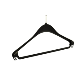 Kunststof hotelhanger zwart 10st