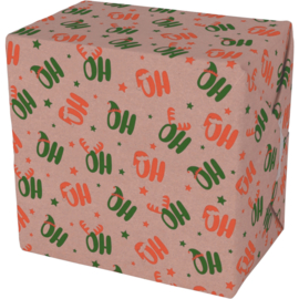 Cadeaupapier Ho Ho Ho 30cm Tpk784766
