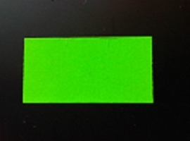 Etiket 37x19 fluor groen permanent Td27283017