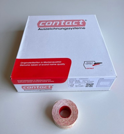 Contact etiket 25x16 golfrand wit permanent d271830019