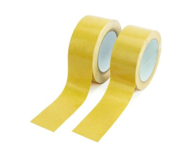 Dubbelzijdig linnen tapijttape 50mm x 25meter