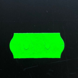 Etiket 26x12 golfrand fluor groen perm veiligheidssnit Td271130078