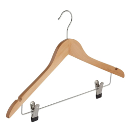 Houten hanger 44cm geknikt+klemmenlat Tus7135009L