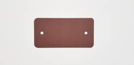 PVC-labels 54x108mm bruin 2 gaten 1000st Td35987120