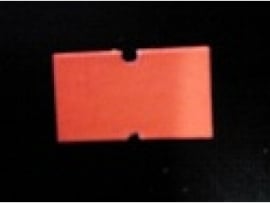 Etiket 21x12 rechthoek fluor rood permanent Td273830145
