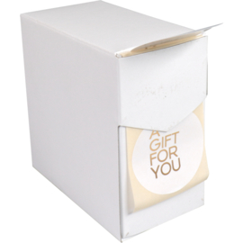 Etiket -A Gift For You- wit/goud 500st Tpk548216