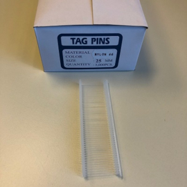 Nylon textielpins 25mm standaard 5000st Td30310025