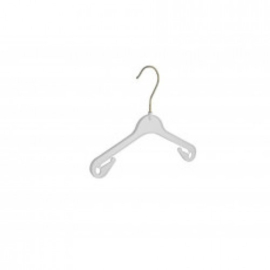 Kunststof kinder/baby hanger wit 26cm los/per stuk NA26wit-L