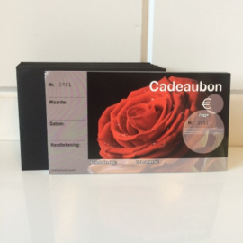 Cadeaubon bedrukt met rozen 50st Td21130017