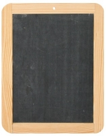 Krijtbordje met houten rand 22x30cm Td12960088