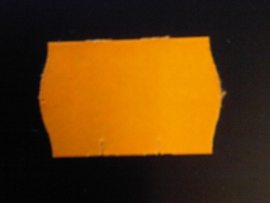 Prijsetiket Meto fluor oranje permanent 26x16mm Tpk522386
