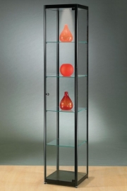 Vitrine 200x40x40cm zwart 40ZW200