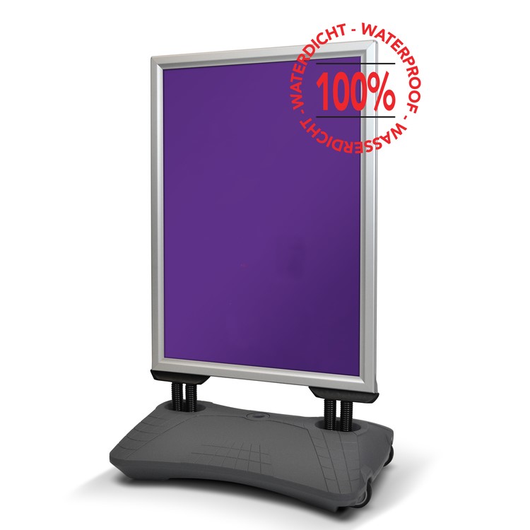 Stoepbord B2 50x70cm zilver Tlu9912900-B2