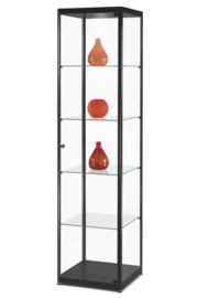 Vitrine 200x50x50cm zwart 50ZW200