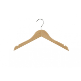 Houten kinderhanger 28cm met inkeping