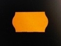 Etiket 22x12 golfrand fluor oranje permanent Td27093015