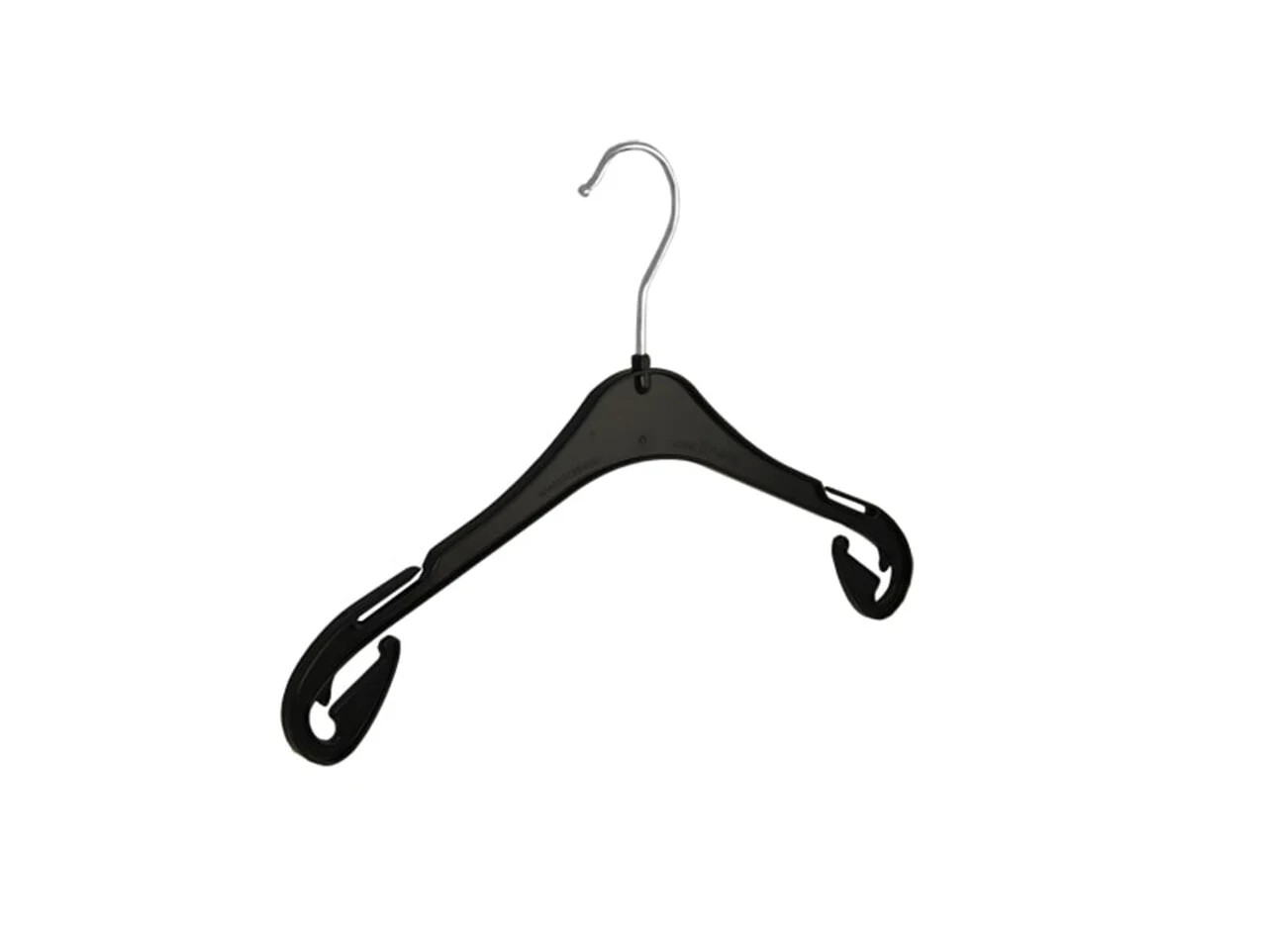 Kunststof kledinghanger zwart 33cm los/per stuk T33L