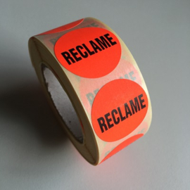 Etiket27mm fluor rood Reclame 500/rol Td27511506
