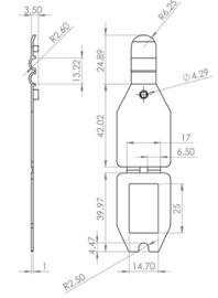 Scanvaantje transparant 25x27mm Td20994205
