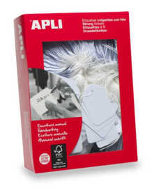 Apli hangetiket met koord 28x43mm 500st