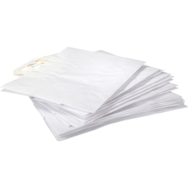 Draagtas wit kraft papier 32/17x27cm 250st Tpk270776