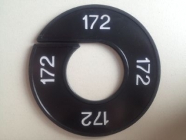 Maatring 9cm zw/wit 172 Td05602172