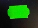 Etiket 32x19 golfrand fluor groen perm Td27213017