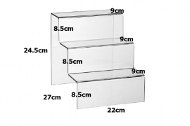 Trapstandaard 3 treden 220x90x80mm Tn2201090