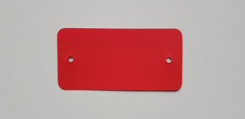 PVC-labels 54x108mm rood 2 gaten 1000st Td35987116