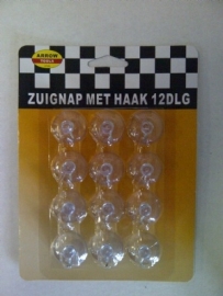 Zuignap Ø 22mm met haak 12st Td13030065