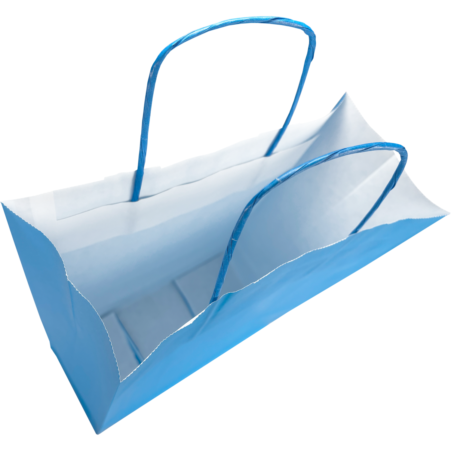 Draagtas papier blauw 24/11x33cm 50st Tpk270685