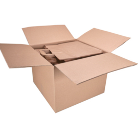 Papieren draagtas bruin 32/16x27cm 250st Tpk270777