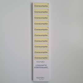 Consumptiestrippenkaart 50x 10 bonnen