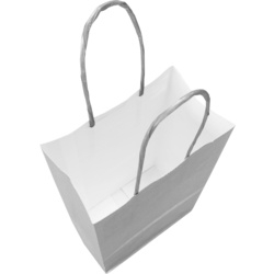 Papieren draagtas zilver 14/8x21cm 50st Tpk269886