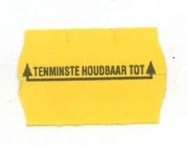 Etiket 26x16 golfrand geel permanent T.H.T. Td27183096