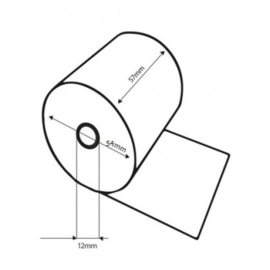 Thermorol 57x54x12 wit 50st